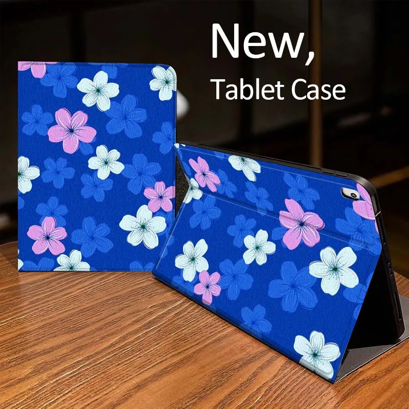 

Чехол с мультяшным цветочным принтом для iPad Pro mini Air 1 2 4 3 5 6 7 8-го, 9-го, 11-го поколений, M2, M3, M4, 6-го, 7-го, 10-го, 11-го поколений, планшетов 2025 года