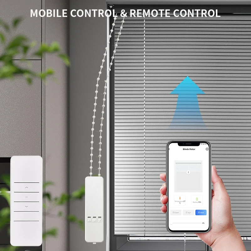 WiFi Tuya Smart Electric Blind Driver Motorised Curtain Chain Roller Timer With RF Remoter Alexa Google Assistant Voice Control