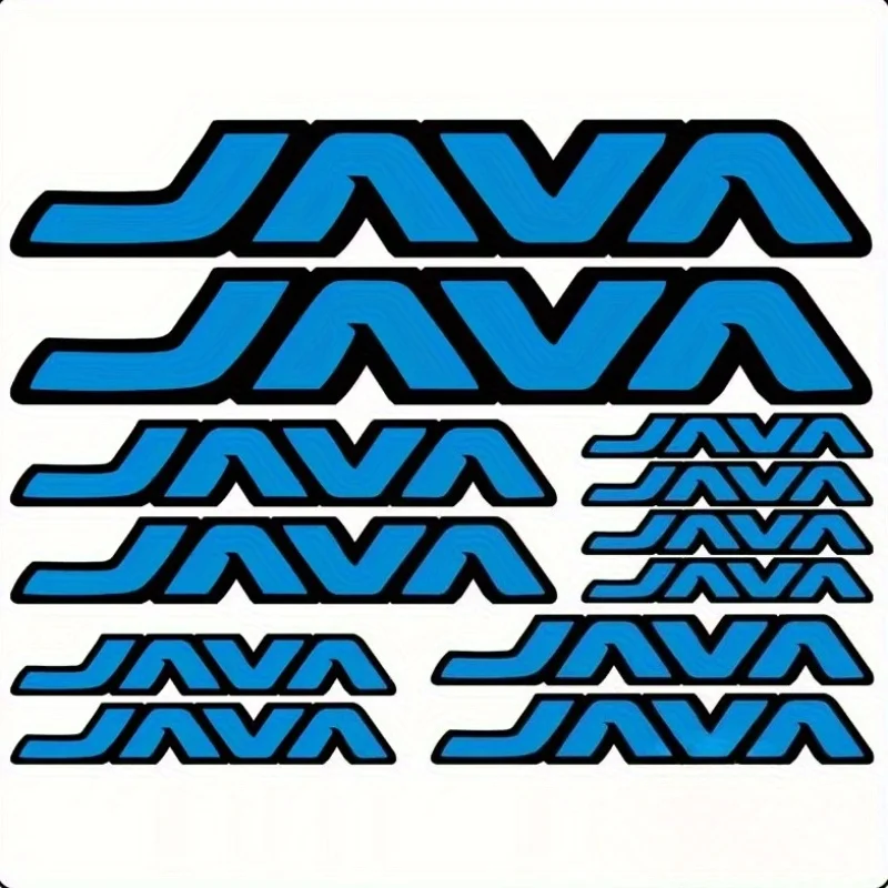 مجموعة واحدة من ملصقات إطار دراجة جافا، ملصقات زخرفية مبتكرة لخوذات الدراجات الجبلية، ترقية الدراجة الملونة