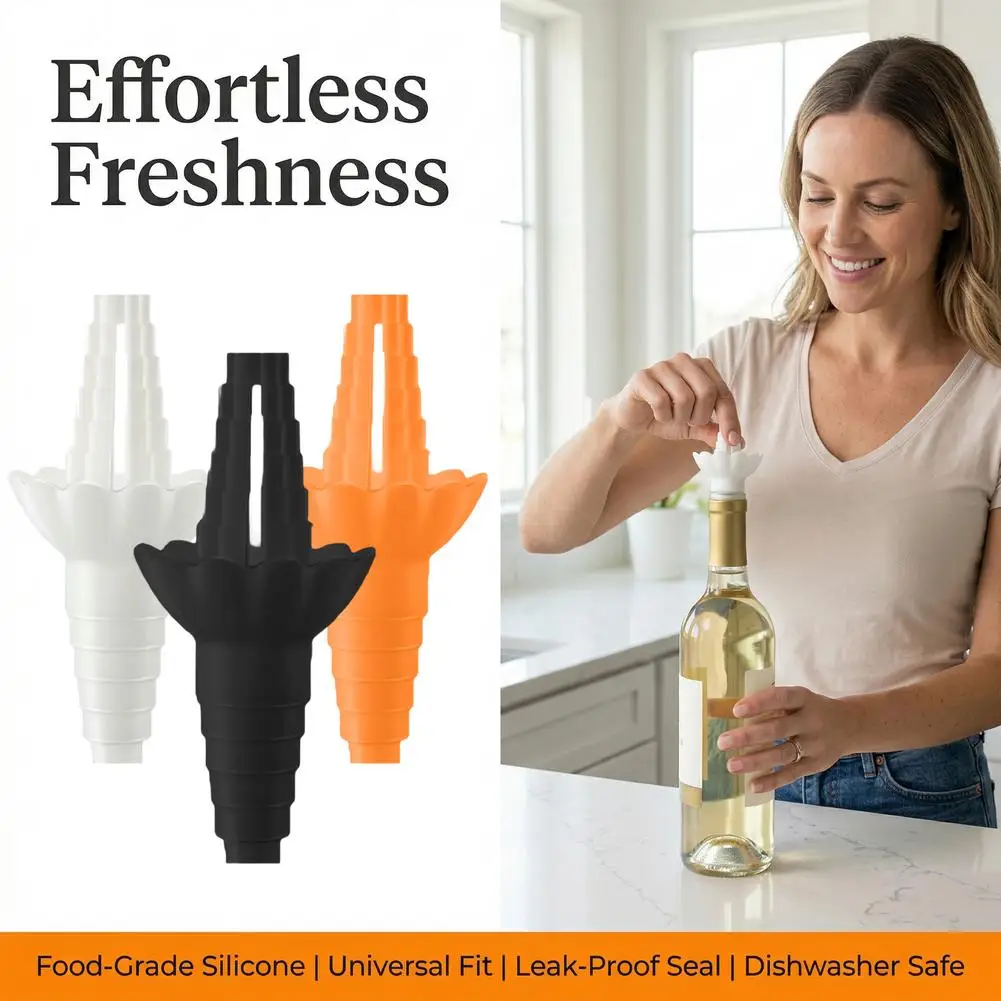 Universal Bottle to Bottle Liquid Transfer Connector,Emptying Funnel Kit for Kitchen & Bathroom, for Oil, Powder, Soap, Shampoo view 2