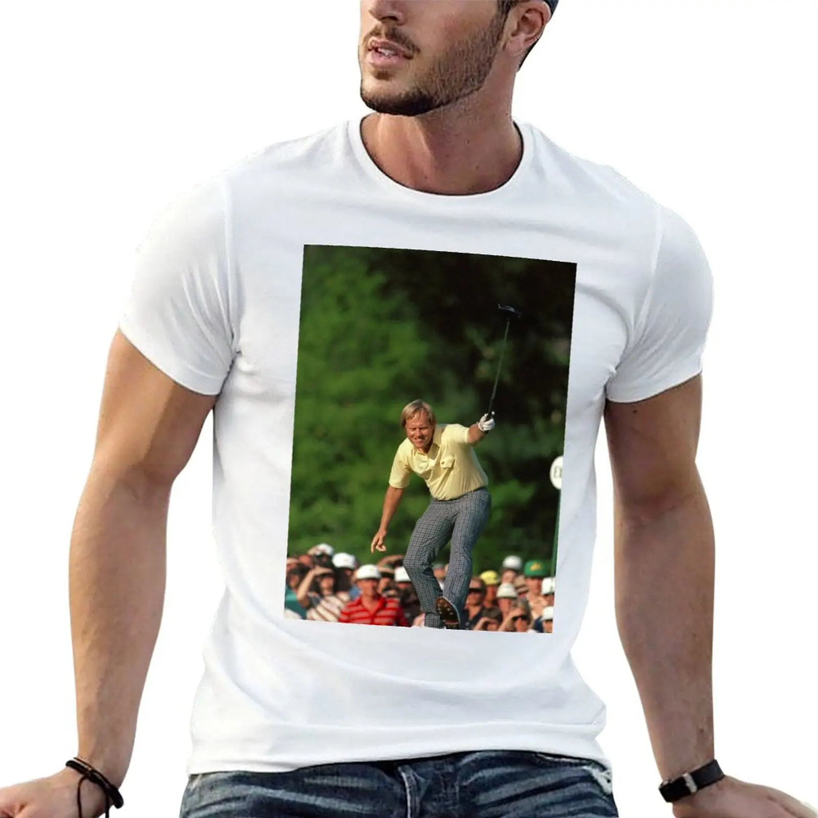 

shirt man t high masters brand luxury winning putt shirts quality 1986 T-Shirt man heavy t cotton Jack Nicklaus