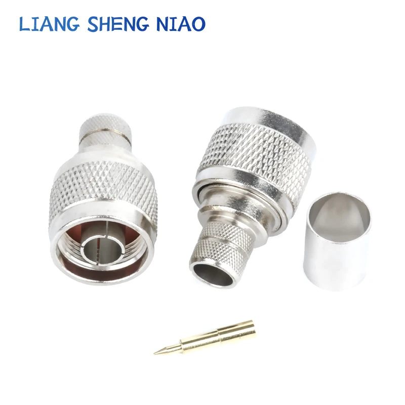 Conector RF L16-J-7 N-C-J-7 N crimpagem de cabeça macho 50-7/LMR400 e outros cabos