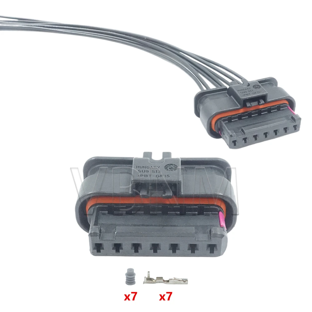 7 Pin 6189-7732 5QF973707A 5QF 973 707 A Car Cruise Cable Harness Plug AC Assembly Auto ACC Module Waterproof Socket For VW Audi