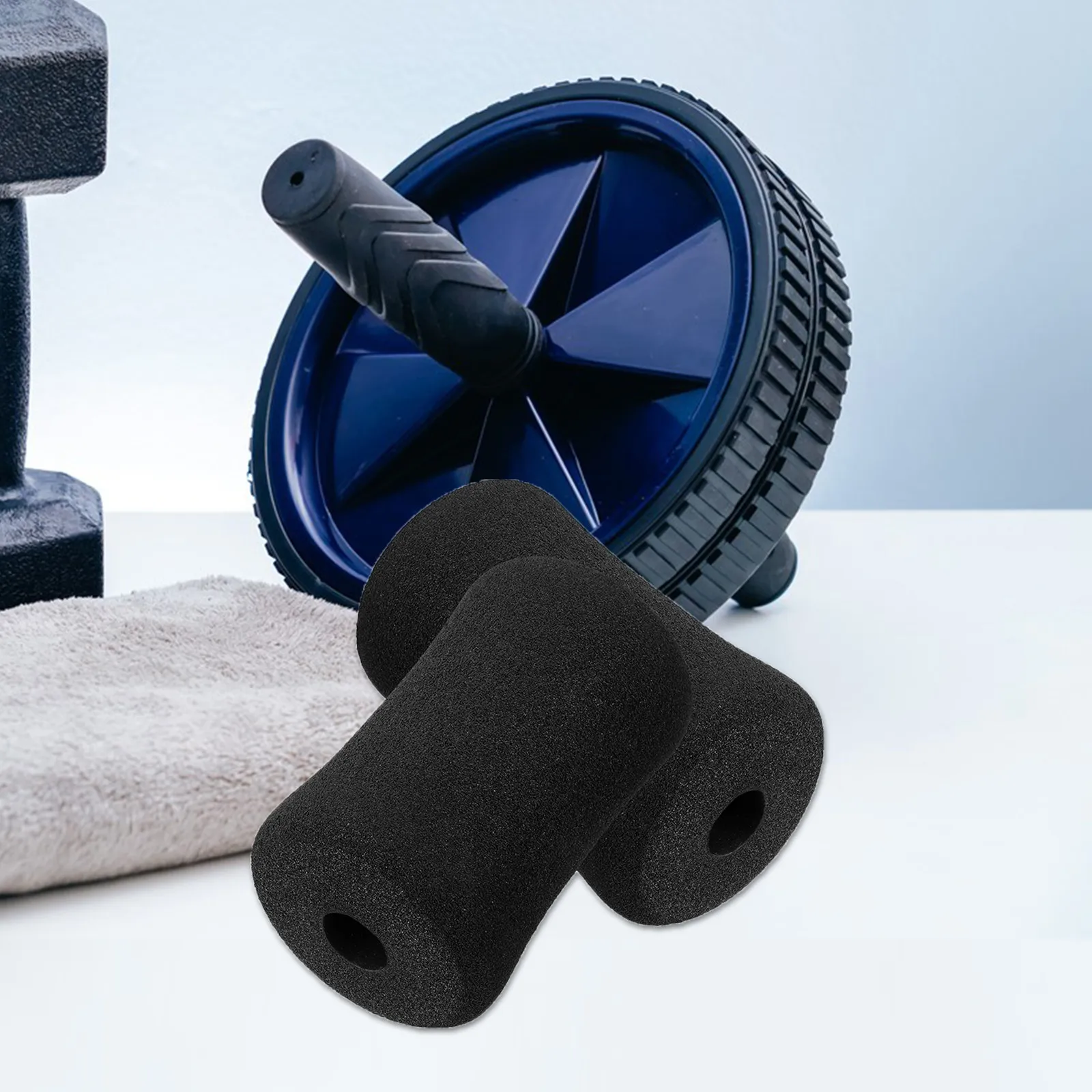 

10Pcs Ab Training Sleeve Foam Pads Gym Replacement Parts Rolling Sponge Covers Leg Extension Machine Exercise Equipment