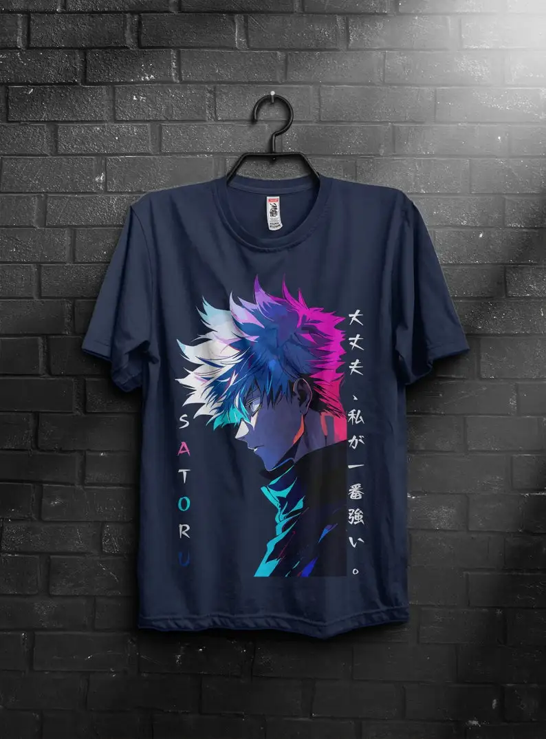 T-Shirt, Geschenk, Geschenk sie, Geschenk Männer, Geschenk Junge Geschenk, Anime, Anime Shirts, Anime Geschenke, Satoru, Jujutsu, Jujutsu Shirt, hand gefertigt, un