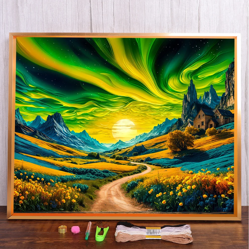 Landscape Nature Hobby Painting Sewing Home Decor Mulina Magic Schilderij Decoration Home Kinder Cadeau Dropshipping 2023 Nieuw