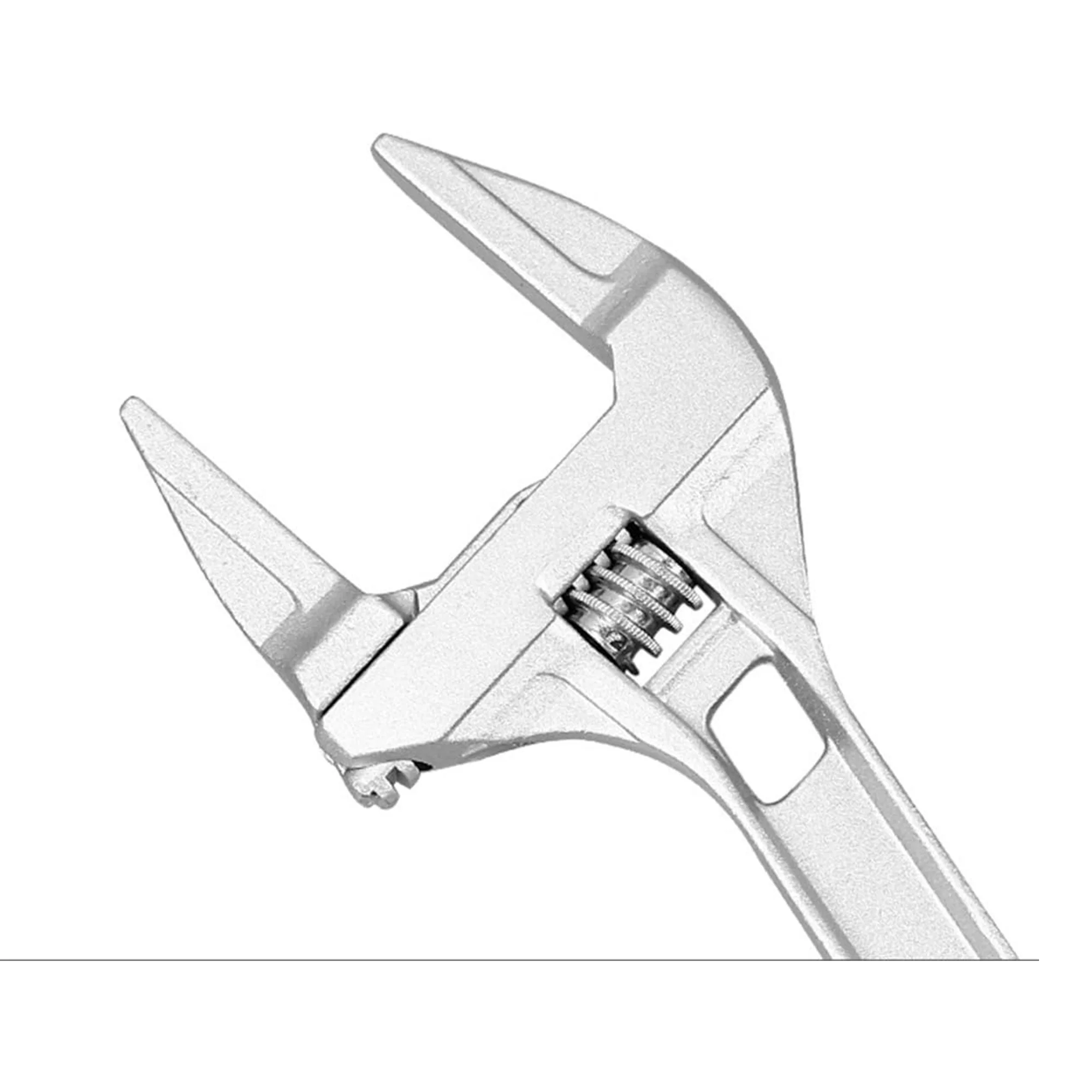 مفتاح ربط صغير قابل للتعديل للحمام، مفتاح ربط قوي، نهاية مفتوحة كبيرة، مفتاح ربط ألومنيوم متعدد الوظائف، أداة إصلاح الحمام #4