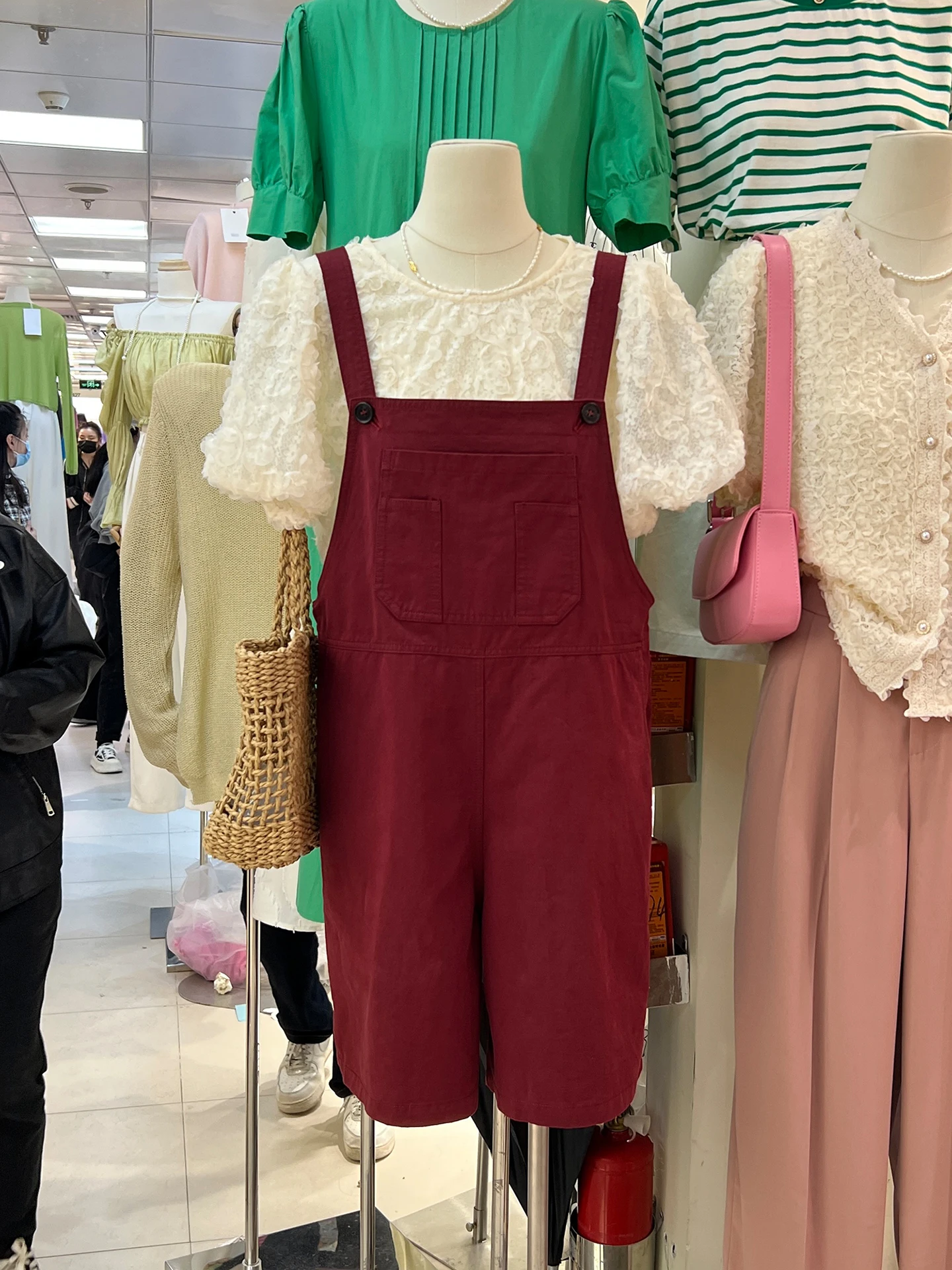 

Новые женские джинсовые комбинезоны-шорты Fufu с высокой талией, прямые, укороченные, в стиле рабочей одежды, для молодежи, коллекция ранняя осень 2025