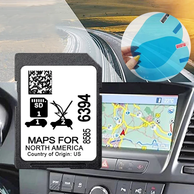 

GPS Sat Nav System 32GB SD Card 2024 for Buick Cadillac Chevrolet GMC North America Maps Traffic Updates