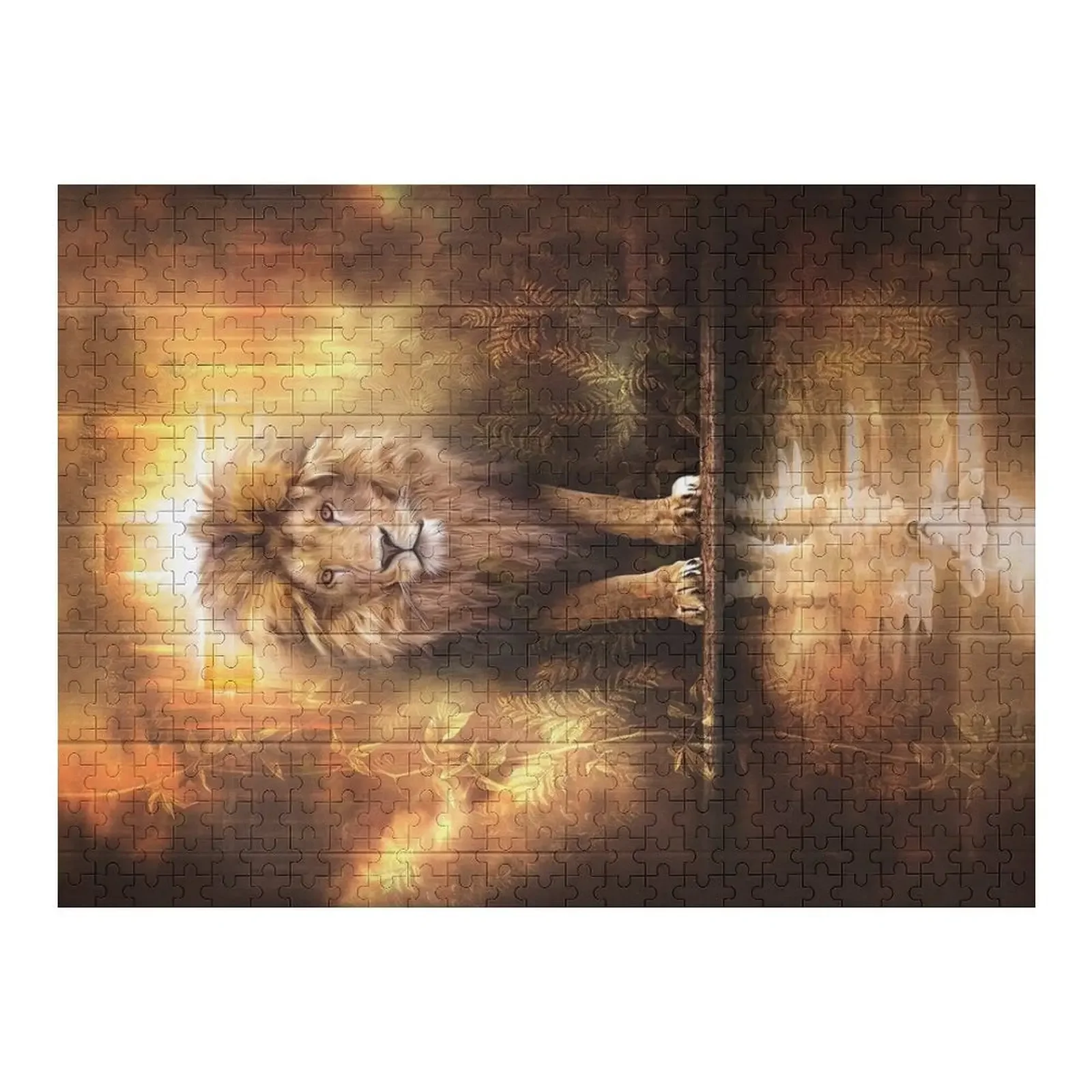 

The Lion of Judah and the Lamb of God Jigsaw Puzzle Custom Picture Works Of Art Personalized Kids Gifts Puzzle