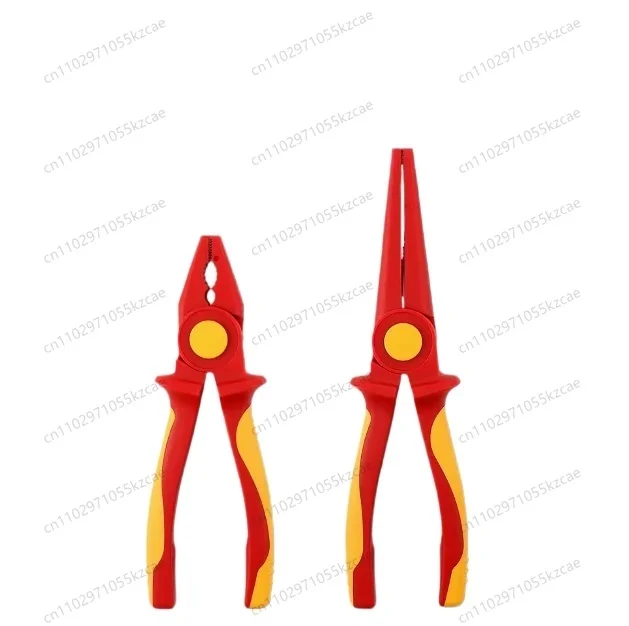 

Insulated wire pliers, high voltage resistant plastic tip