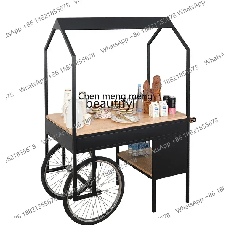 

Hot sales AA Market Food Trolley Commercial Street Scenic Area Sales Trolley Booth Night Market Shopping Mall Promotional Sales