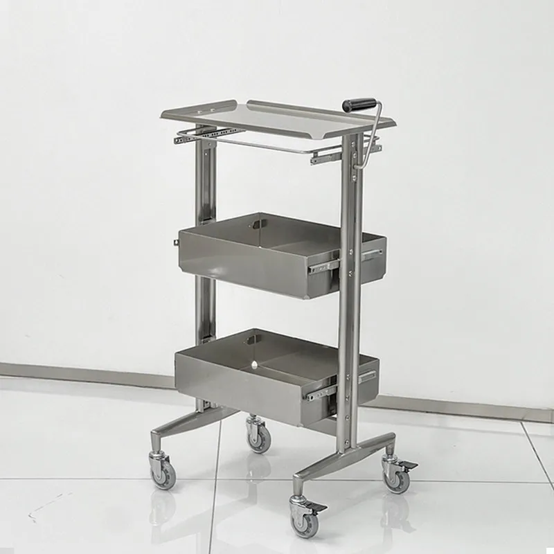 Professional salon perm and dyeing multi-functional tool cart aviation aluminum alloy cart college beauty stylist Internet