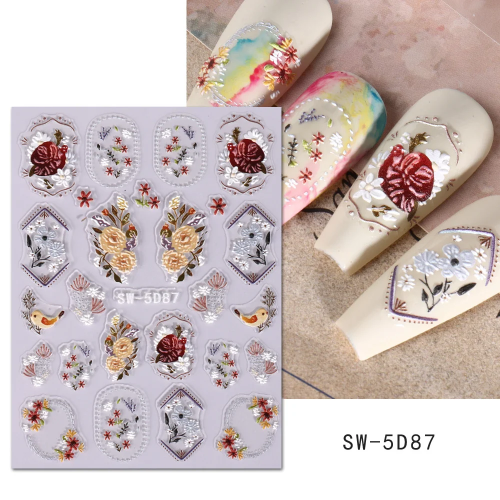 Nail Supplies Variety Of Styles Convenient To Use Cute Cartoon Strong Stickiness Beautiful Nail Designs For Special Occasions 6g