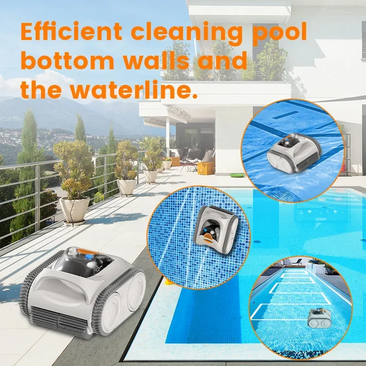 Automatic Pool Robot Cleaner Wireless Filter Swimming Pool Robot Cleaner Wall Climbing