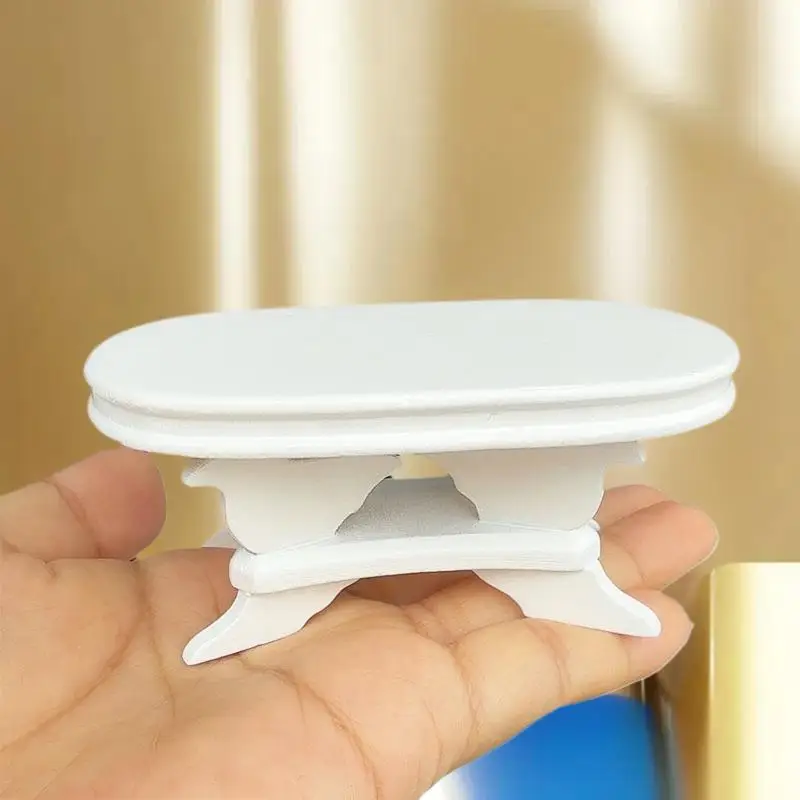 Table à thé stylisée pour maison de poupée 1/12 ; Modèle de meubles de salon pour maison de poupée, jouet de simulation