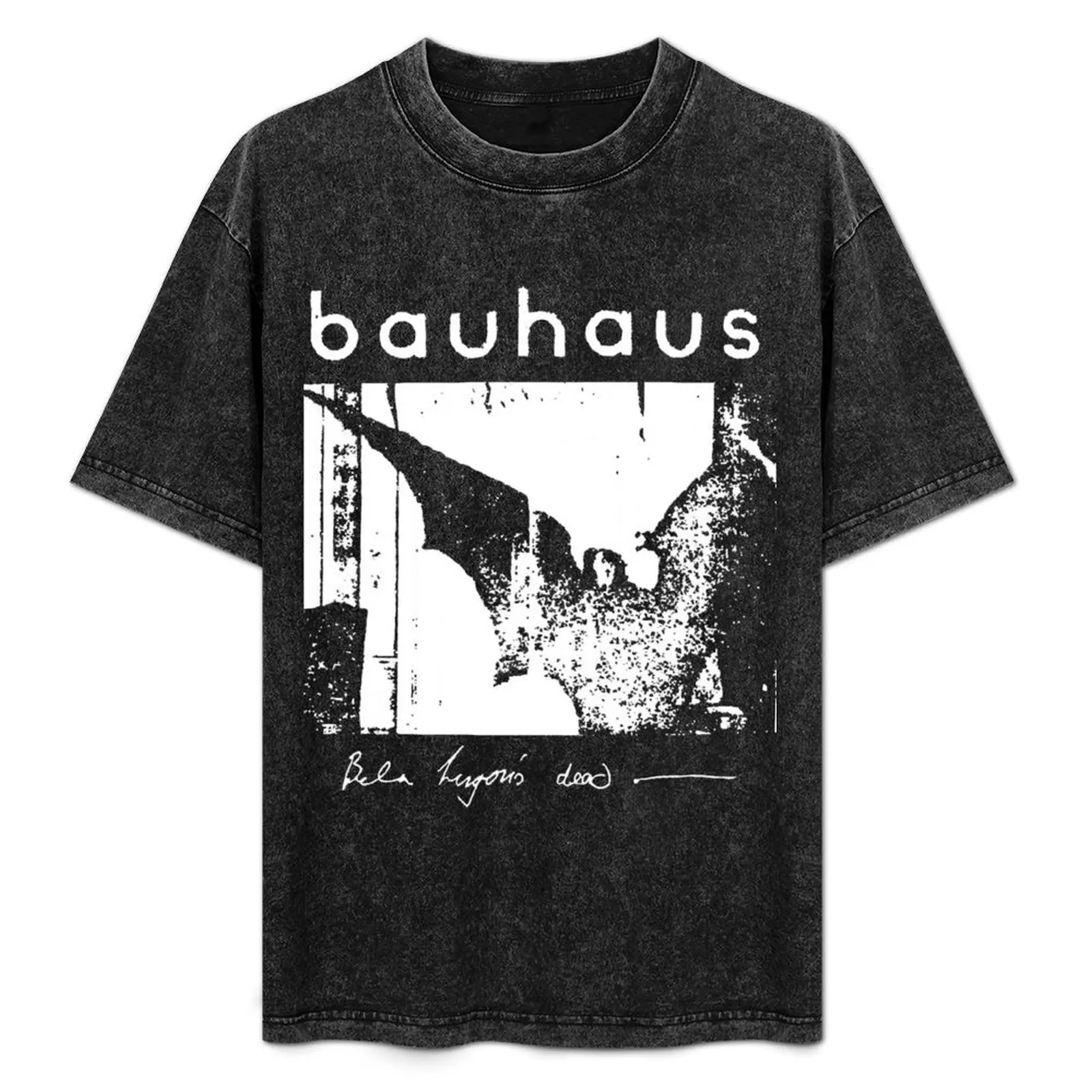

Bauhaus Bat Wings Bela Lugosis Dead T-Shirt Simple Line Art Print Tee