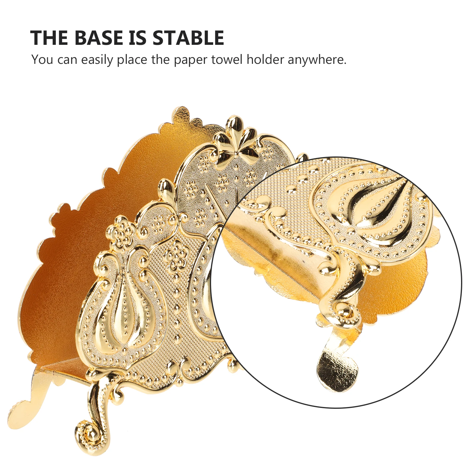 

Zinc Alloy Paper Towel St for Kitchen Bedroom Hotel Tissue Holder Party Tissue Napkin Holder Rack Storage Dispenser