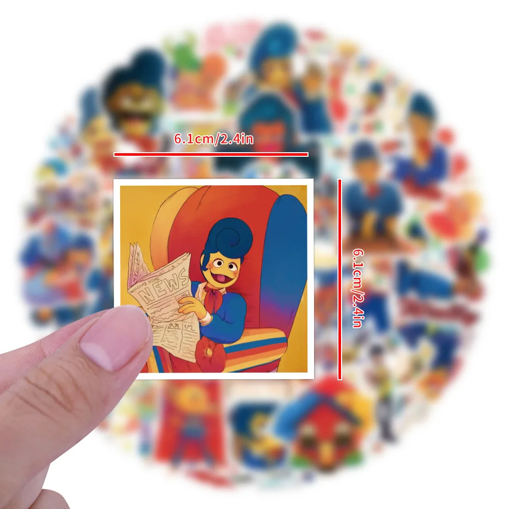 

50PCS Cartoon Welcome Home Wally Darling Graffiti Sticker Waterproof Decal Kids Toy Gift for Mobile Phone Case Water Cup Helmet