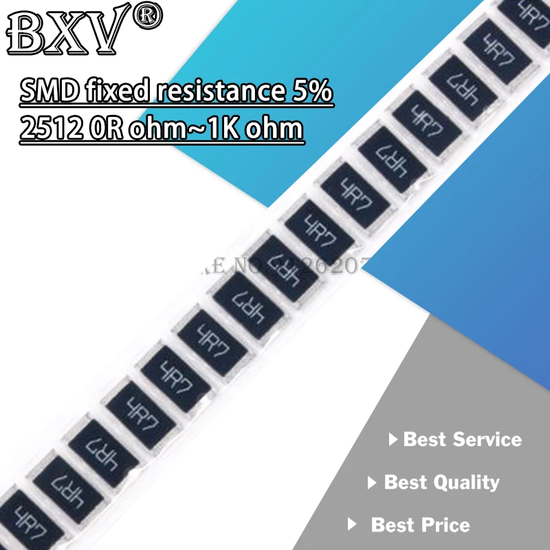 50PCS 2512 SMD Chip Stały rezystor 1% 1W 0.1R 0.01R 0.05R 0.001R 0.33R 1R 0R 10R 100R 2W 0.001 0.01 0.1 0.33 0.05 1 0 10 100 Ohm