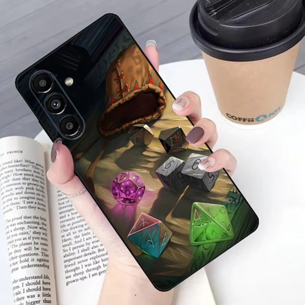 Game D-Dungeons D-Dragons D-DND Phone Case For Samsung S 25,24,21,22,23,30,20,Ultra,Plus,Fe,Lite,Note,10,9,5G Black Soft