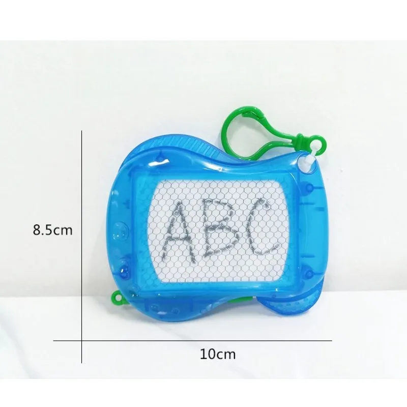 1 pçs mini placa de escrita corda magnética das crianças prancheta quebra-cabeça do bebê magnético diversão graffiti brinquedo