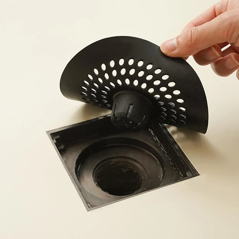 1 szt. Silikonowy sitko do odpływu z otworami odprowadzającymi wodę, idealne do łazienki lub kuchni, sitko do odpływu prysznicowego.