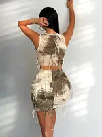 Women's Slim Fit Vest And Skirt Set Casual Two-Piece Outfit for Spring Summer - Image 6