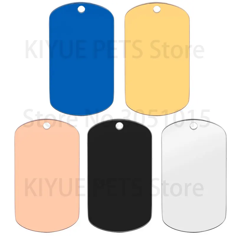 KIYUE Pet ID Tag Stainless Steel Silver 6