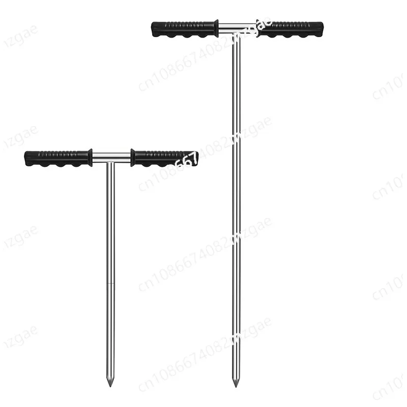 

Стержень щупа из нержавеющей стали с регулируемой Т-образной ручкой, инструмент для испытания на землю металла класса 304 для садоводства и сельского хозяйства