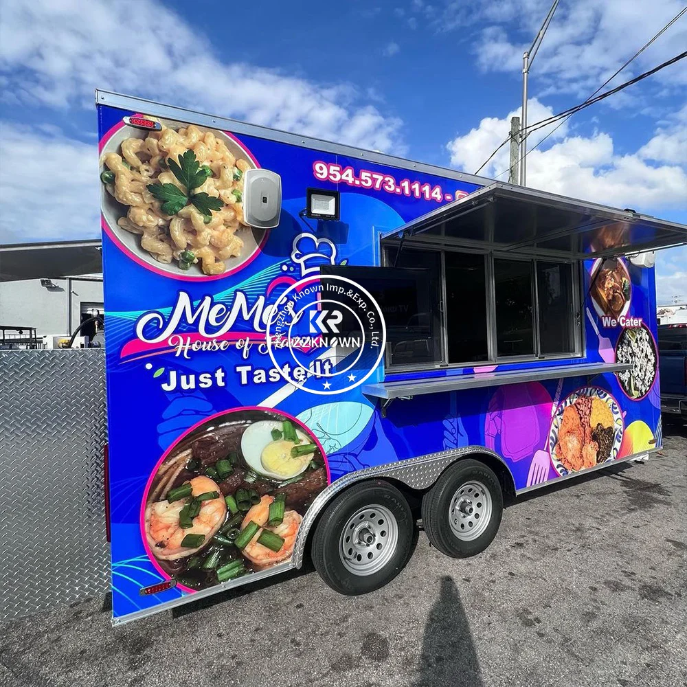 2025 Hotdog Food Cart Coffee Van Restaurant Ice Trailer Restaurant Food Truck Kitchen Trailer For Sale Europe Food Trailer