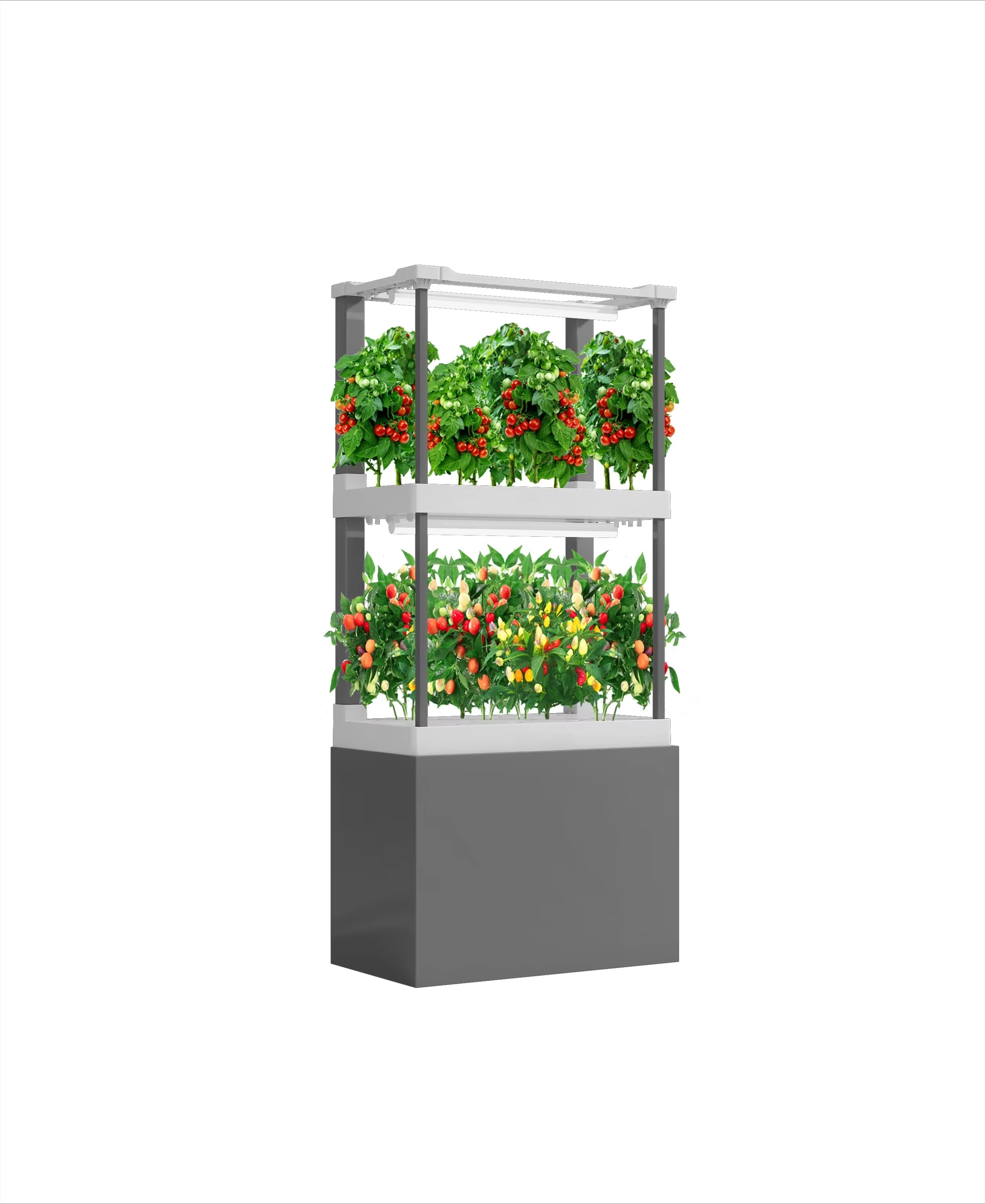 

Smart Self-Watering Hydroponics Vertical Garden Kit WiFi-Controlled Indoor Plant Farm with Pump for Year-Round Growth
