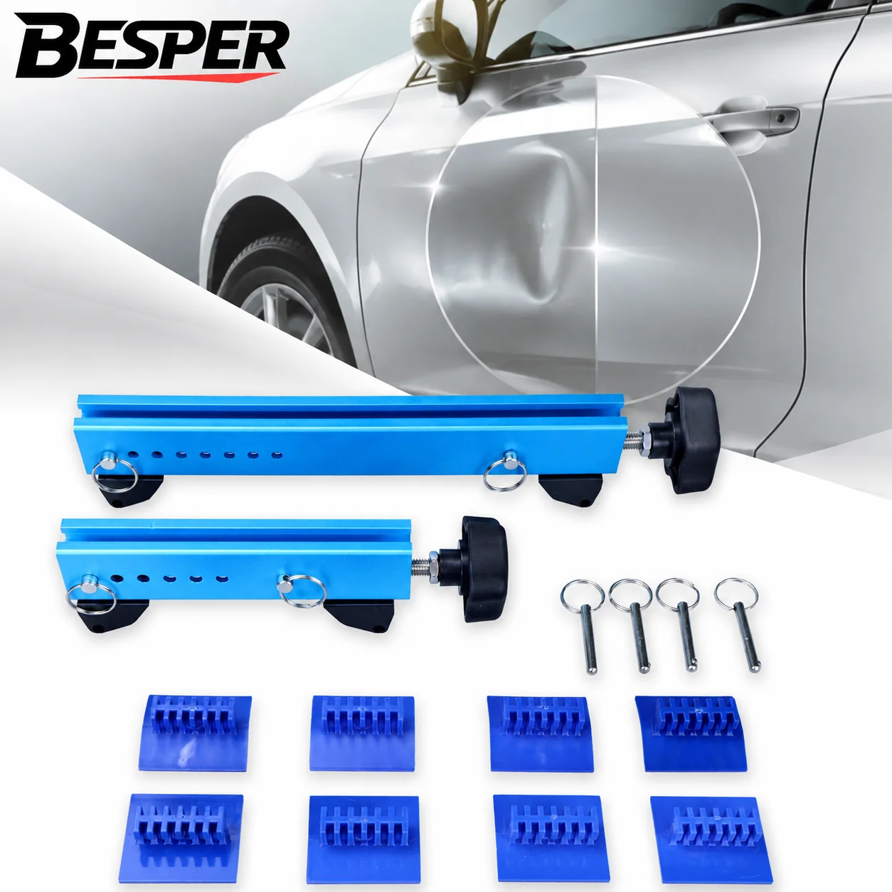 Adjustable Auto Dent Repair Puller Kit Car Sheet Metal Dent Remover Tool Car Body Repair Kit For Repair Metal Surface Dent