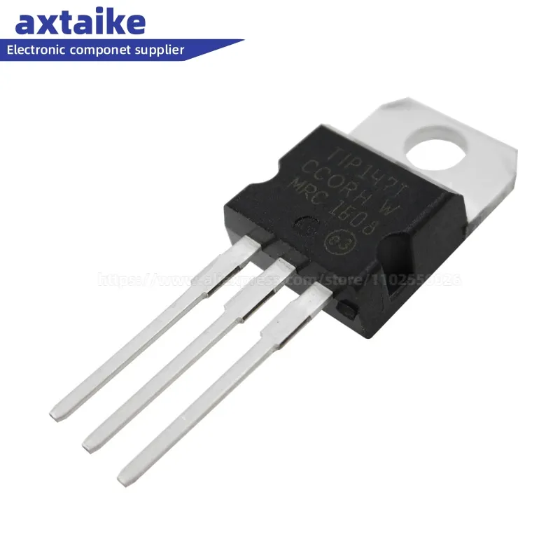 10 Buah TIP142 TIP142T TIP147 TIP147T TO220 10A 100V NPN PNP DIP Komplementer Power Darlington Transistor