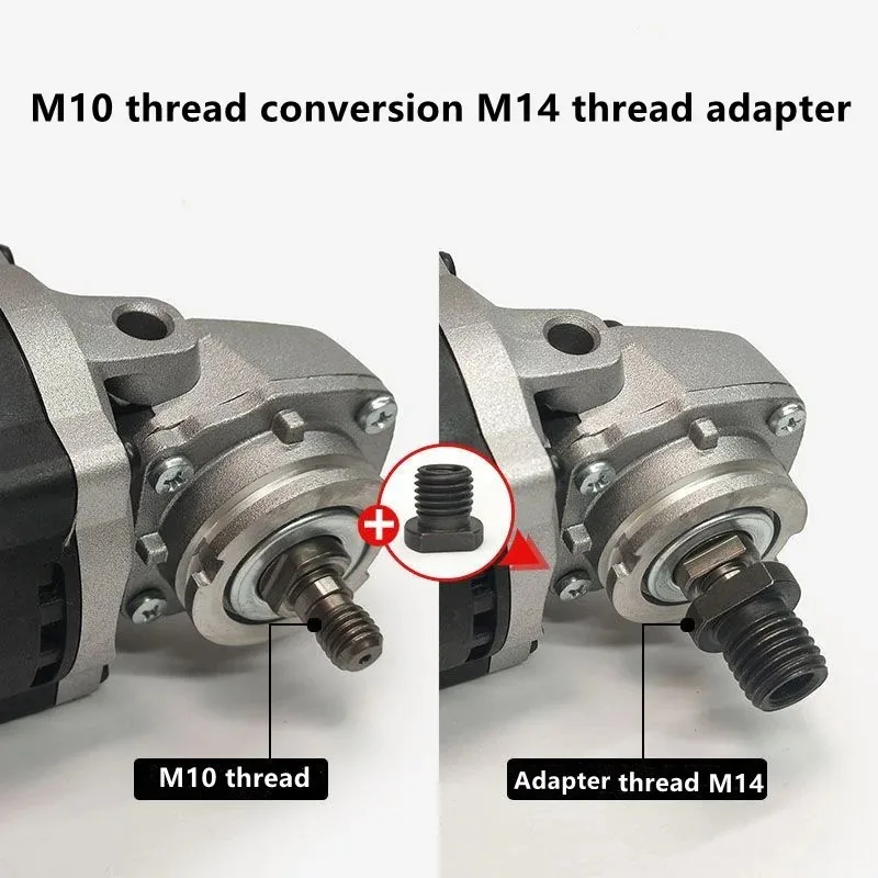 M10x1.5 Internal Thread Conversion Adapter M14 M16 External Thread With Flange Washer Angle Grinder Power Tool Accessories