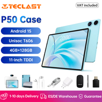 Teclast P50 Case Tablet 11-inch TDDI Display Android 15 Unisoc T606 Octa-core Processor 4GB RAM+128GB ROM 1280x800 7000mAh BT5.0