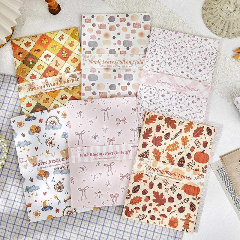 TIANZI 30 Pcs Kawaii Paper Cards DIY Decoration Idol Photocards Scrapbooking Diary Background Collage Material Stationery