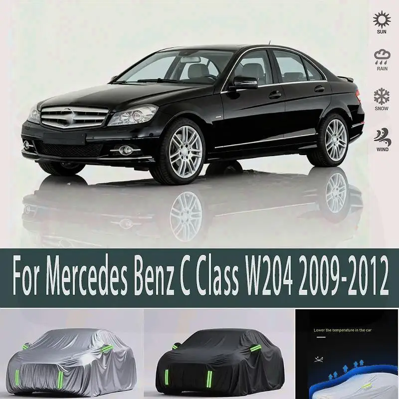 

For Outdoor Protection Full for Mercedes Benz C Class W204 2009 2012 Waterproof Dustproof Snow Cover Sunshade Car Covers