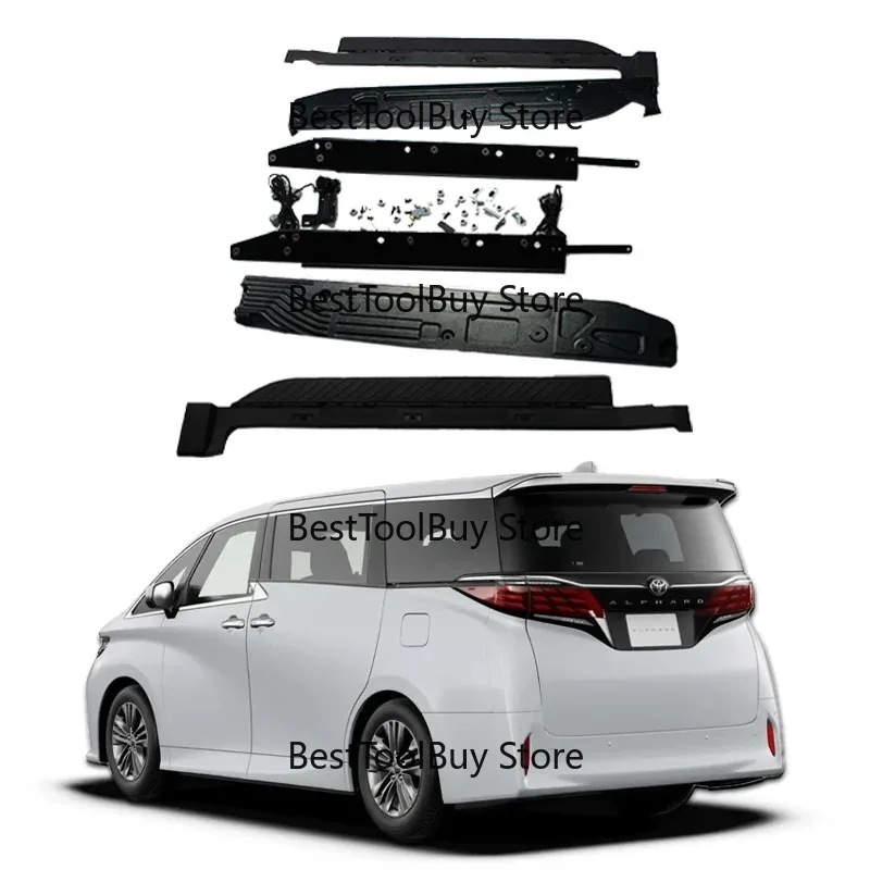 

Hot Sale Accessories Aluminium Alloy Electric Side Step forAlphard 2024+ Running Boards