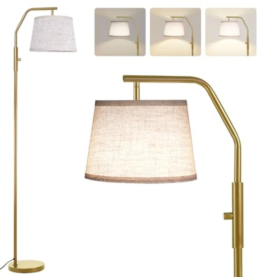 

Напольные светильники для гостиной, лампа 9 Вт в комплекте, светильник для спальни с регулируемой головкой, напольная лампа с поворотным переключателем, регулировка яркости 0-100%