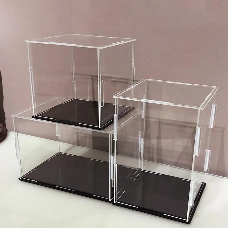 Clear Action Figure Display Box Acrylic Dustproof Display Case Toy Car Trucks Model Box Collectibles Storage Organizer Showcase