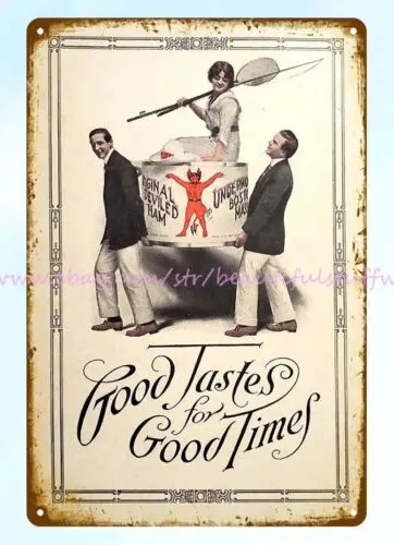 1915 Underwood Deviled Ham Good Tastes for Good Time metal tin sign wall art