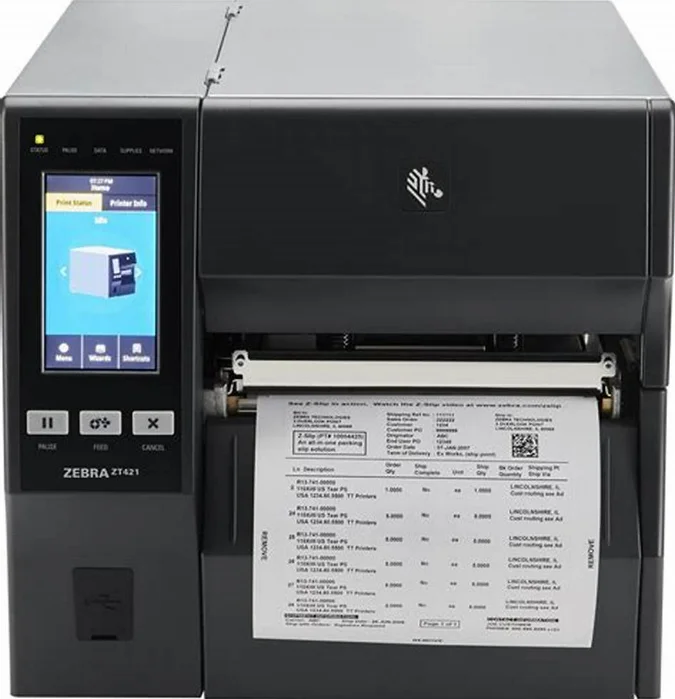 New Original Zebra label printer ZT421 300DPI Industrial Label Barcode Thermal Transfer Printer