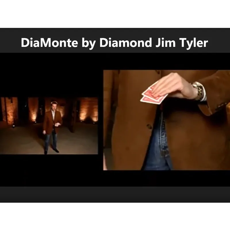 DiaMonte by Diamond Jim Tyler Magic Tricks Three Card Monte Routine Queen Changes into Joker Close up Mentalism Gimmick Illusion