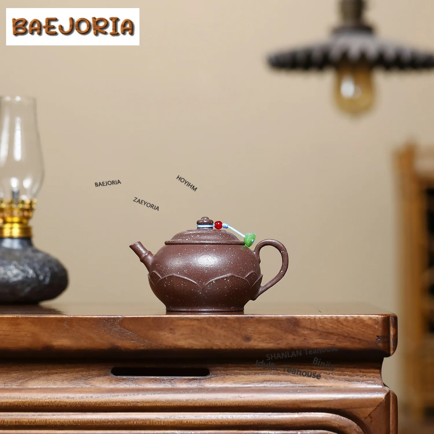 

Изысканный чайник из исинской глины (150 мл), ручной работы, модель Lian Hua Xian Zhan, из необработанной руды, глины «Снежинка», китайский чайный набор из цзыша