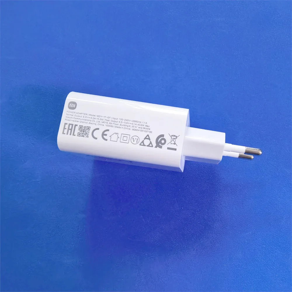 Original Xiaomi Redmi Note 14 Pro 45W Turbo Charger Fast Charge EU Adapter Type C Cable For Mi 11T 10T POCO X3 NFC X4 GT M5S M6 - náhled 2