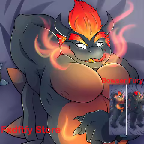 Dakimakura anime Bowser Fury body pillow Customizable life-size double-sided printed pillowcase Cushion bed pillow case