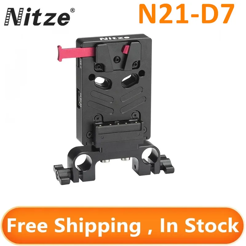 

NITZE N21-D7 V-MOUNT BATTERY PLATE WITH DSLR Camera V Battery Power System Camera Rabbit Cage Kit