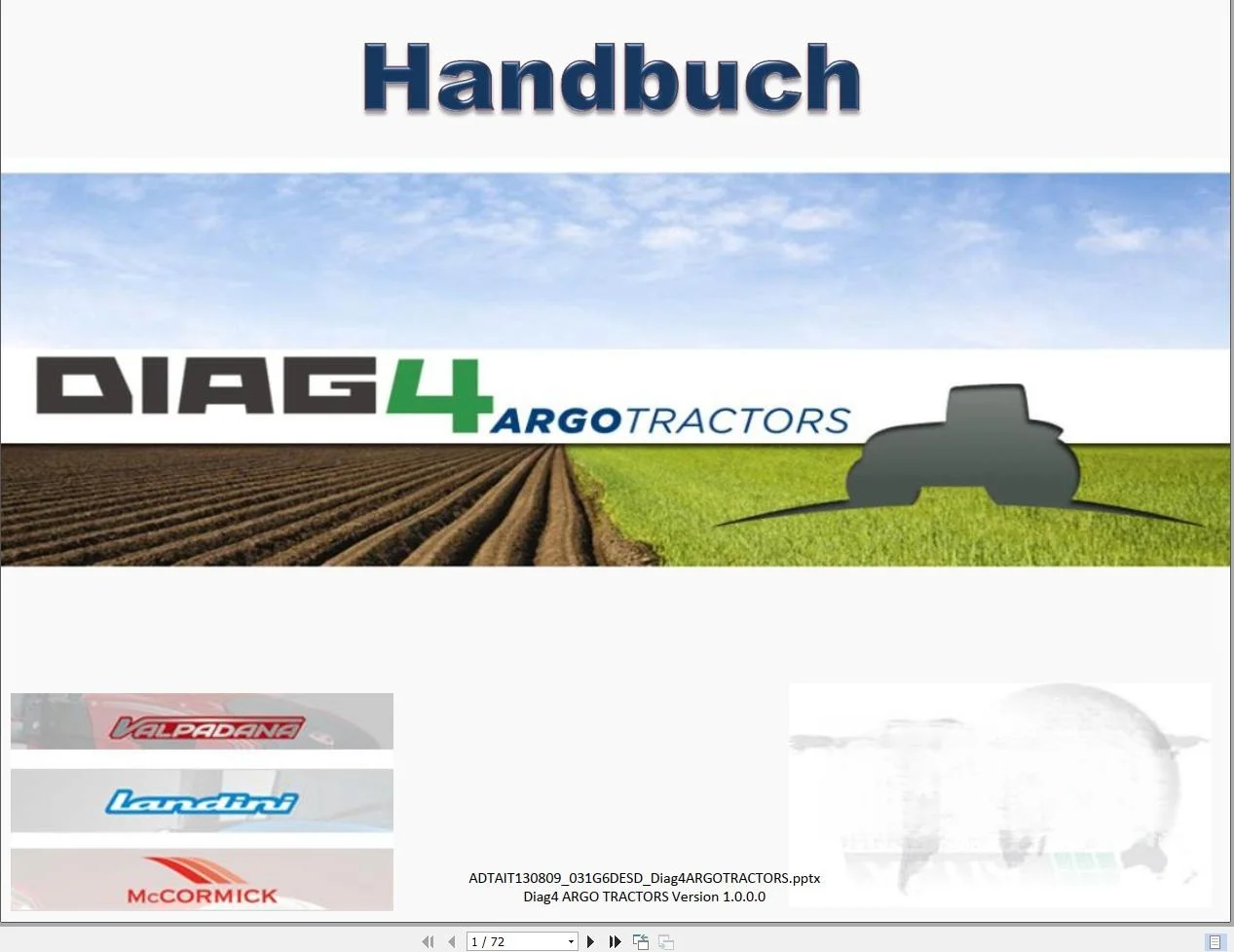 

Новая диагностическая система TruckEPC3 Diag4 ArgoTractors 2.20 [2025]