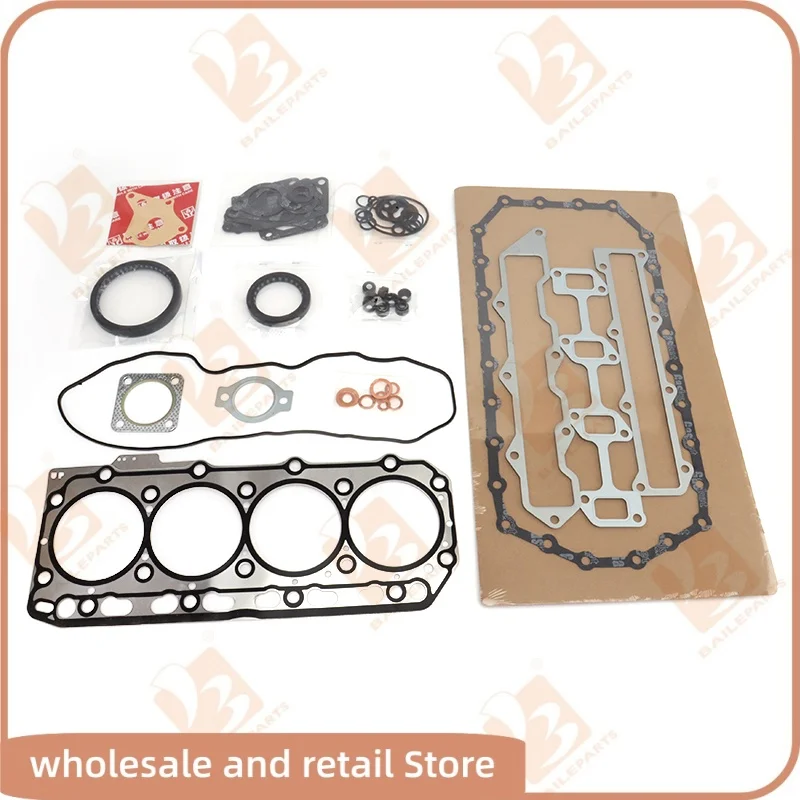 For Yanmar 4D84-3 Full Gasket Kit Set or Cylinder Head Gasket Engine Parts Overhaul Rebuild Kit Engine Spare Parts